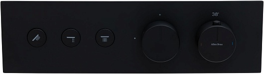 Allen Brau Смеситель для душа Liberty 5.33003-31 (с внутренней частью, 3 выхода) черный матовый – фотография-10